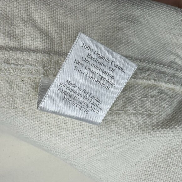 Everlane‎ Women's Bone The Cross Back Canvas Apron Mini Dress L/C40 - Picture 8 of 15